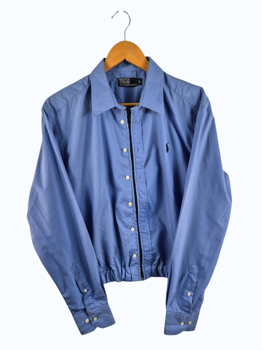 Ralph Lauren Chest Logo Rework Shirt Dames | Blauw | Maat M