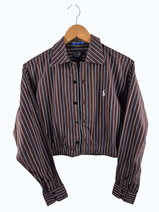 Ralph Lauren Chest Logo Rework Shirt Dames | Bruin | Maat XS