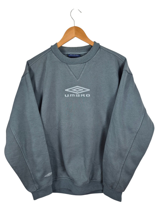 Umbro 90s Front Logo Sweater Heren | Blauw | Maat M