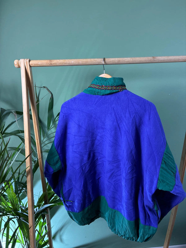 Vintage 90s fleece trui maat L