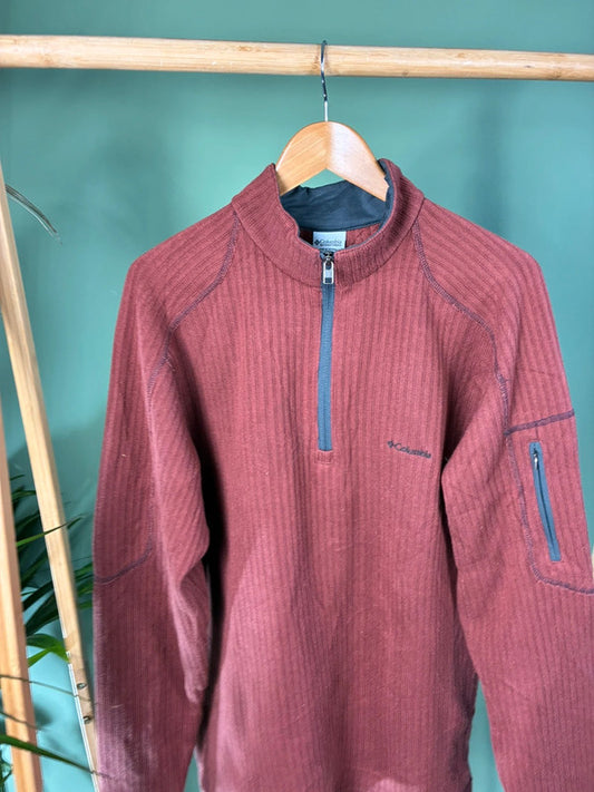 Columbia Quarter Zip Sweater Heren | XL