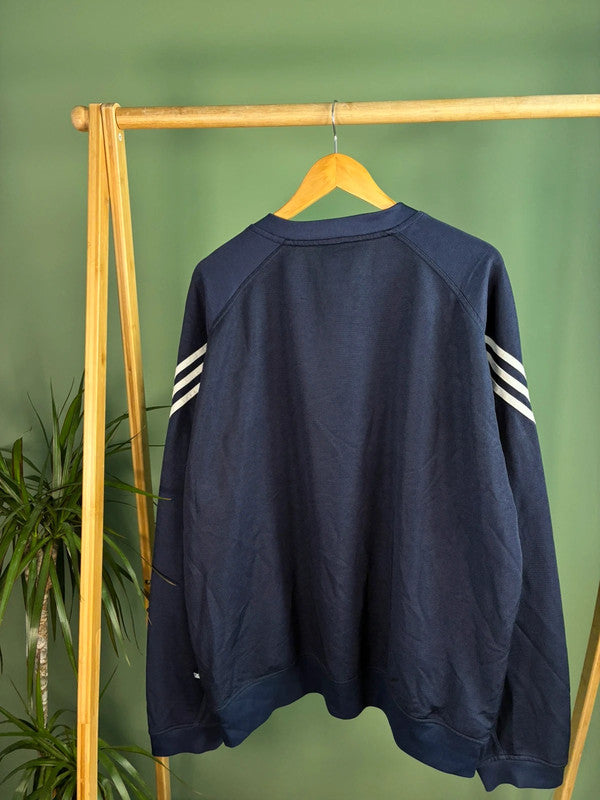 Vintage Adidas 90s chest logo sweatshirt maat XL