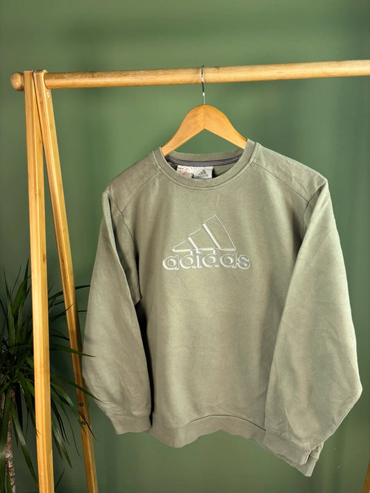 Adidas front logo sweater maat M