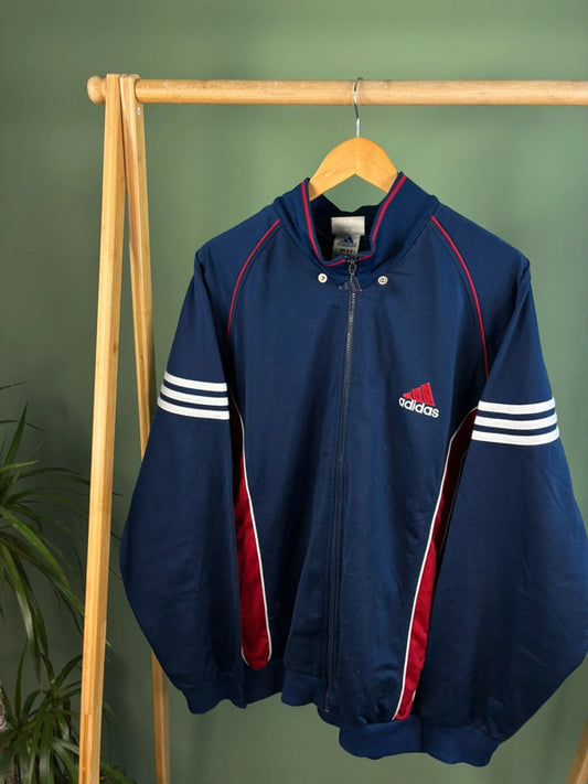 Vintage 90s Adidas rare trackjacket maat L