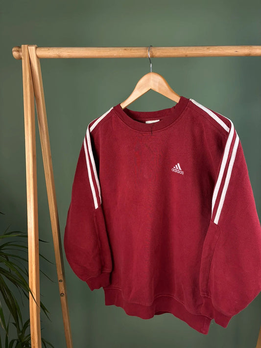 Adidas 90s Sweater Dames | Rood | Maat L