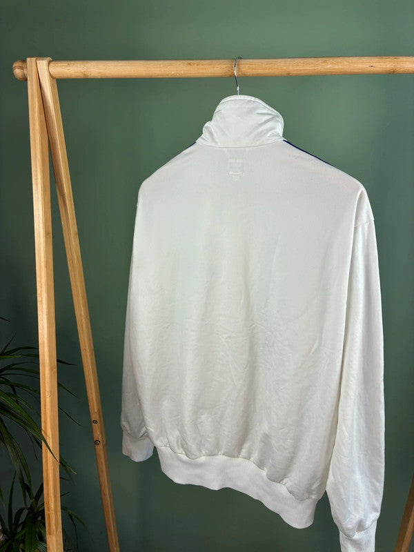 Vintage Adidas 80s zipper maat M wit heren
