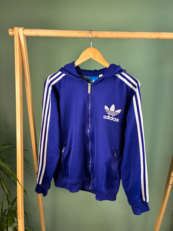 Adidas hoodie met rits maat M paars