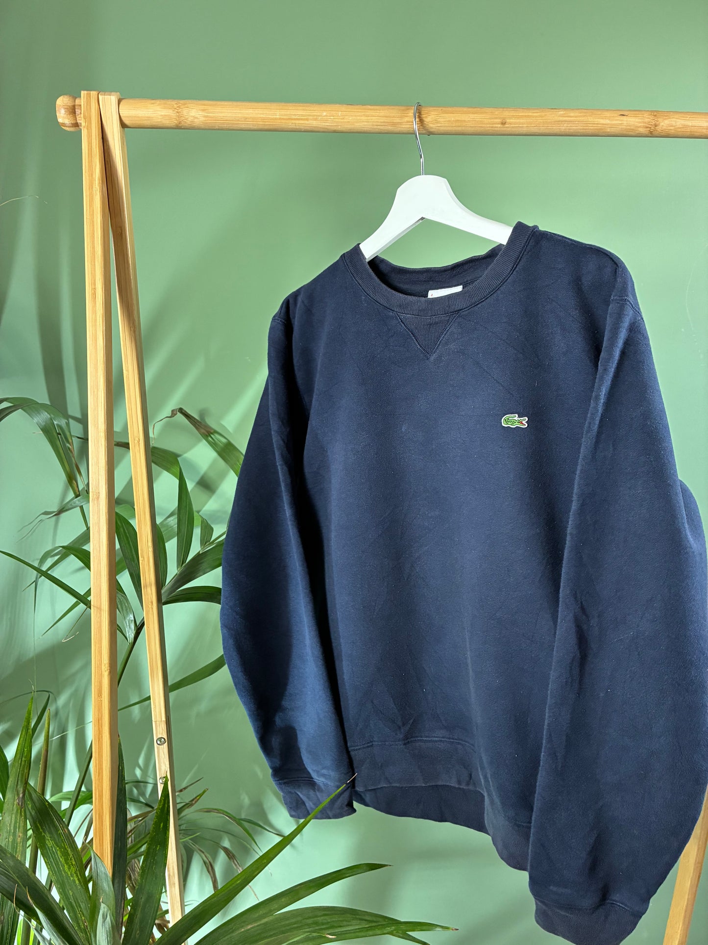 Lacoste chest logo sweater maat M