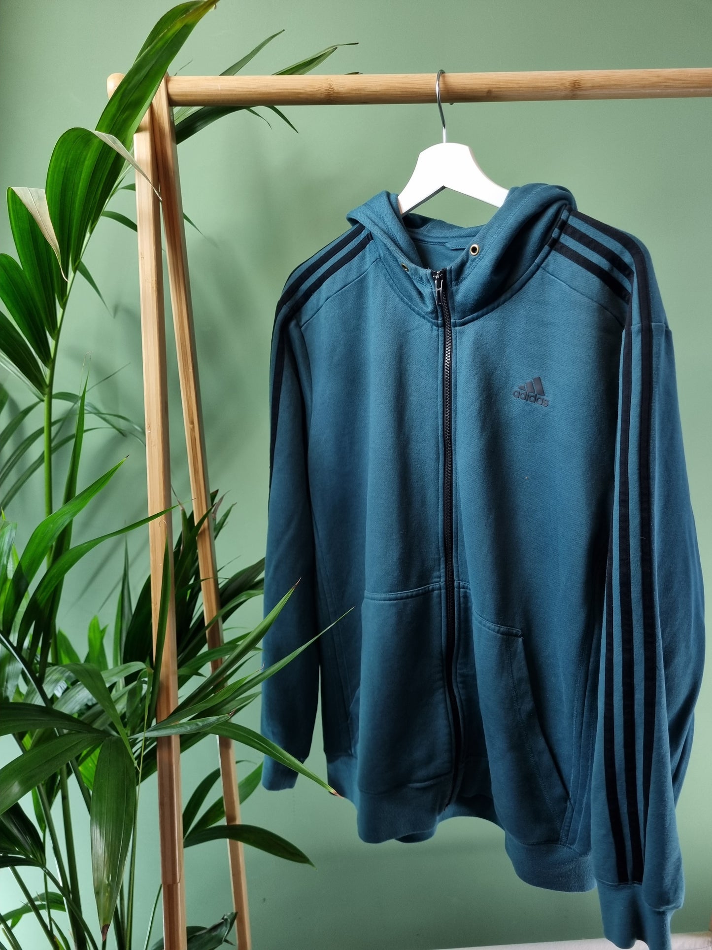 Adidas hoodie met rits maat XL