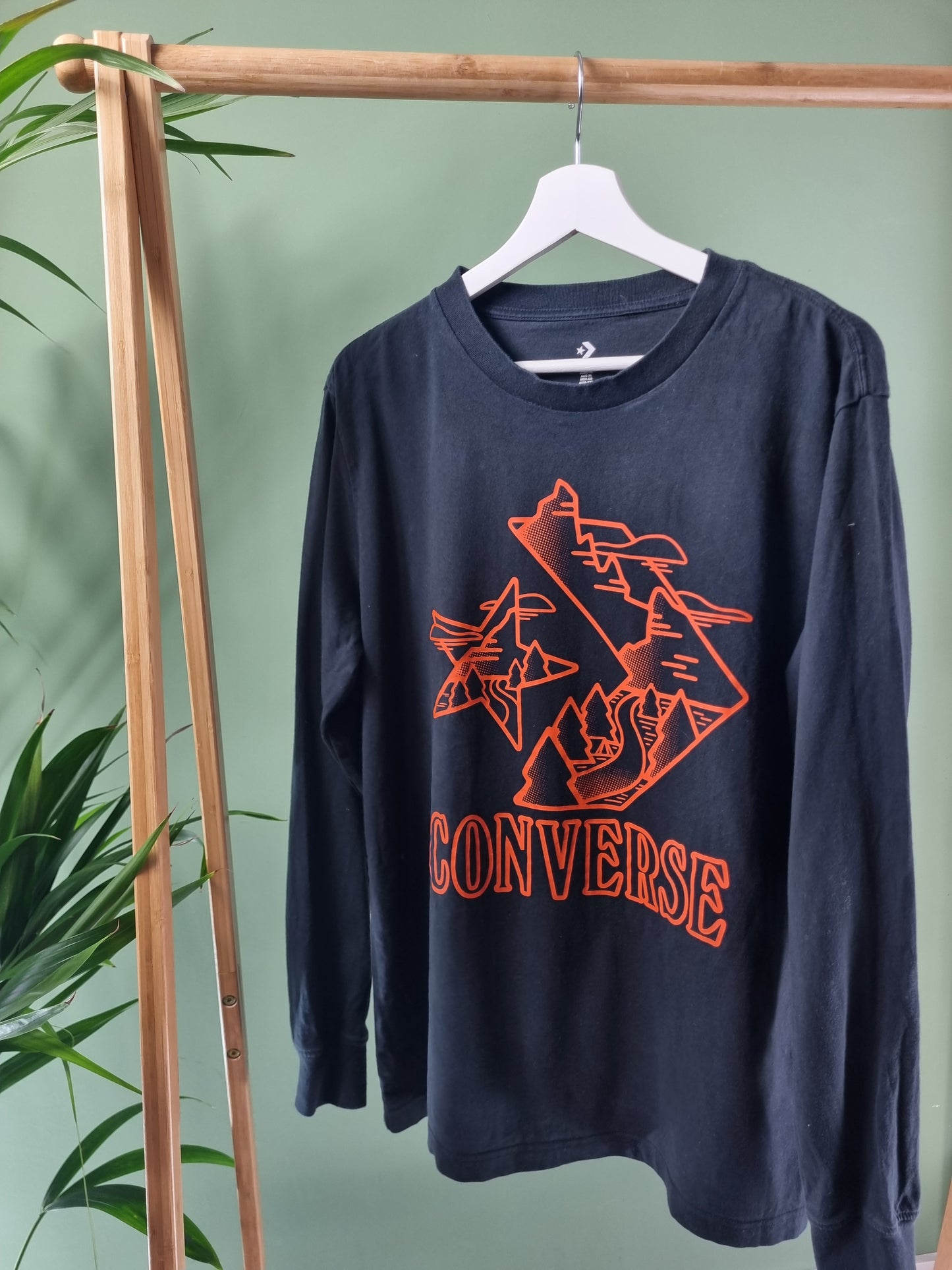 Converse long sleeve tee maat XL