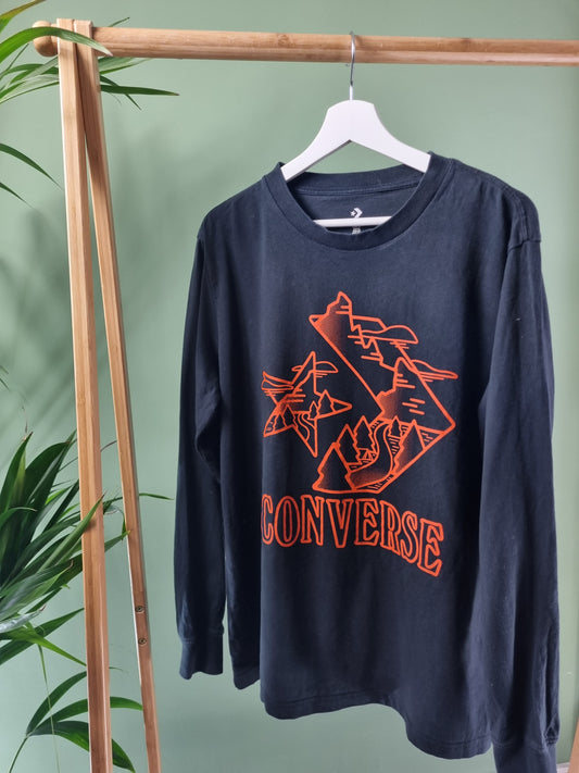 Converse long sleeve tee maat XL