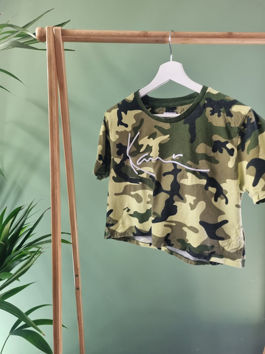 Karl Kani crop top tee maat M