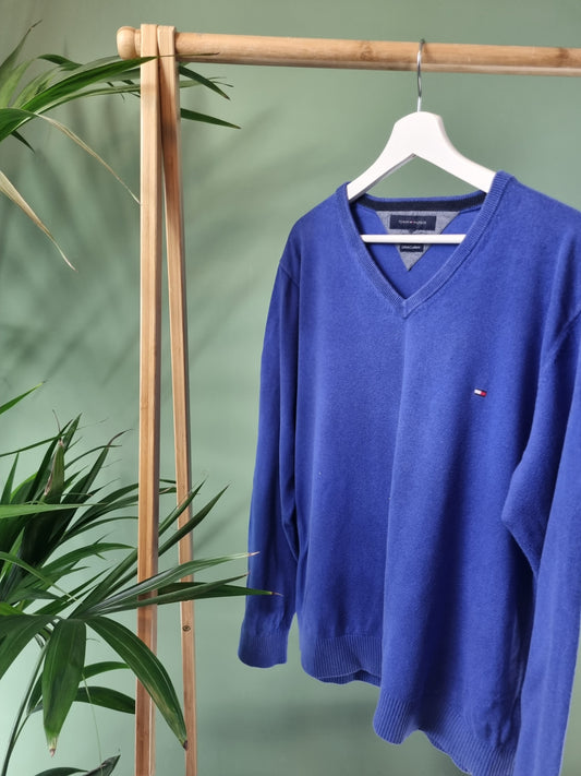 Tommy Hilfiger Trui Heren | Blauw | Maat M/L