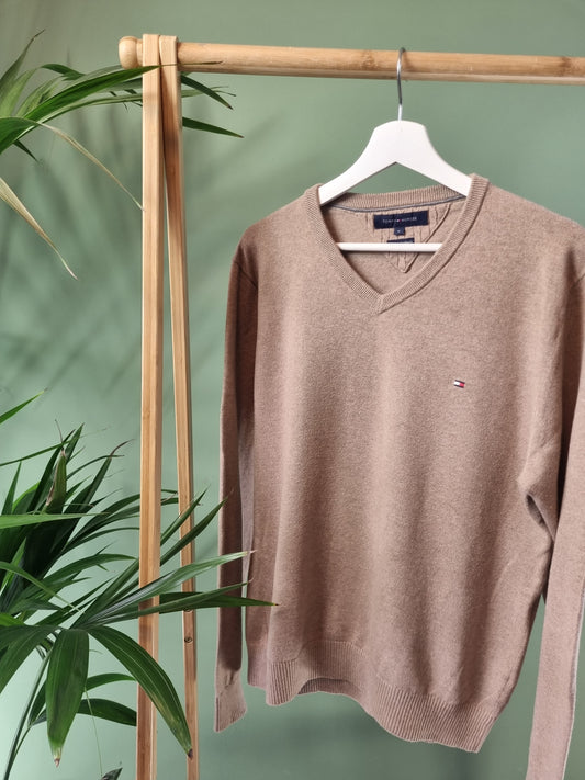 Tommy Hilfiger Trui Heren | Bruin | Maat M