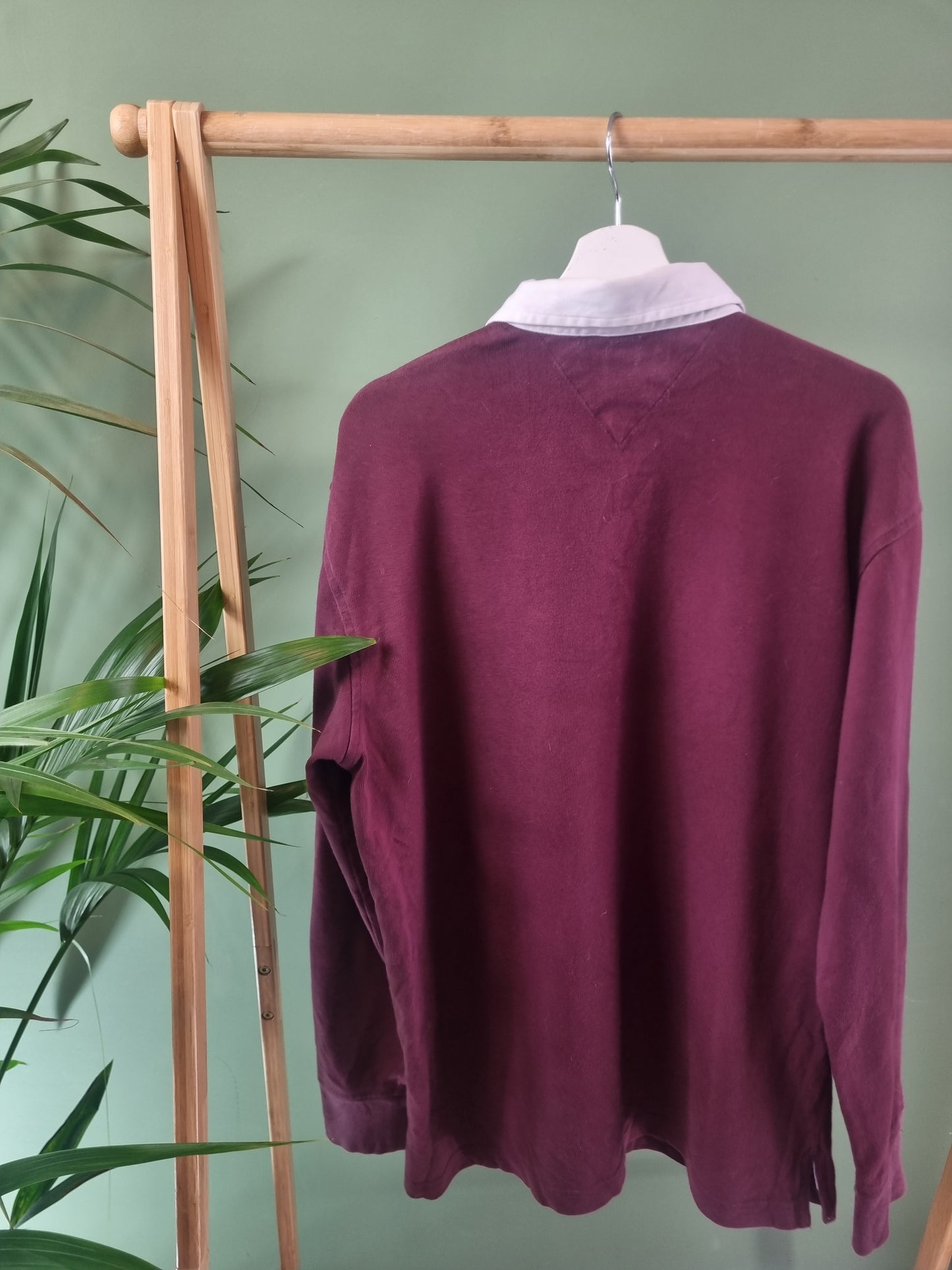 Tommy Hilfiger Longsleeve Polo Heren | Bruin | Maat L
