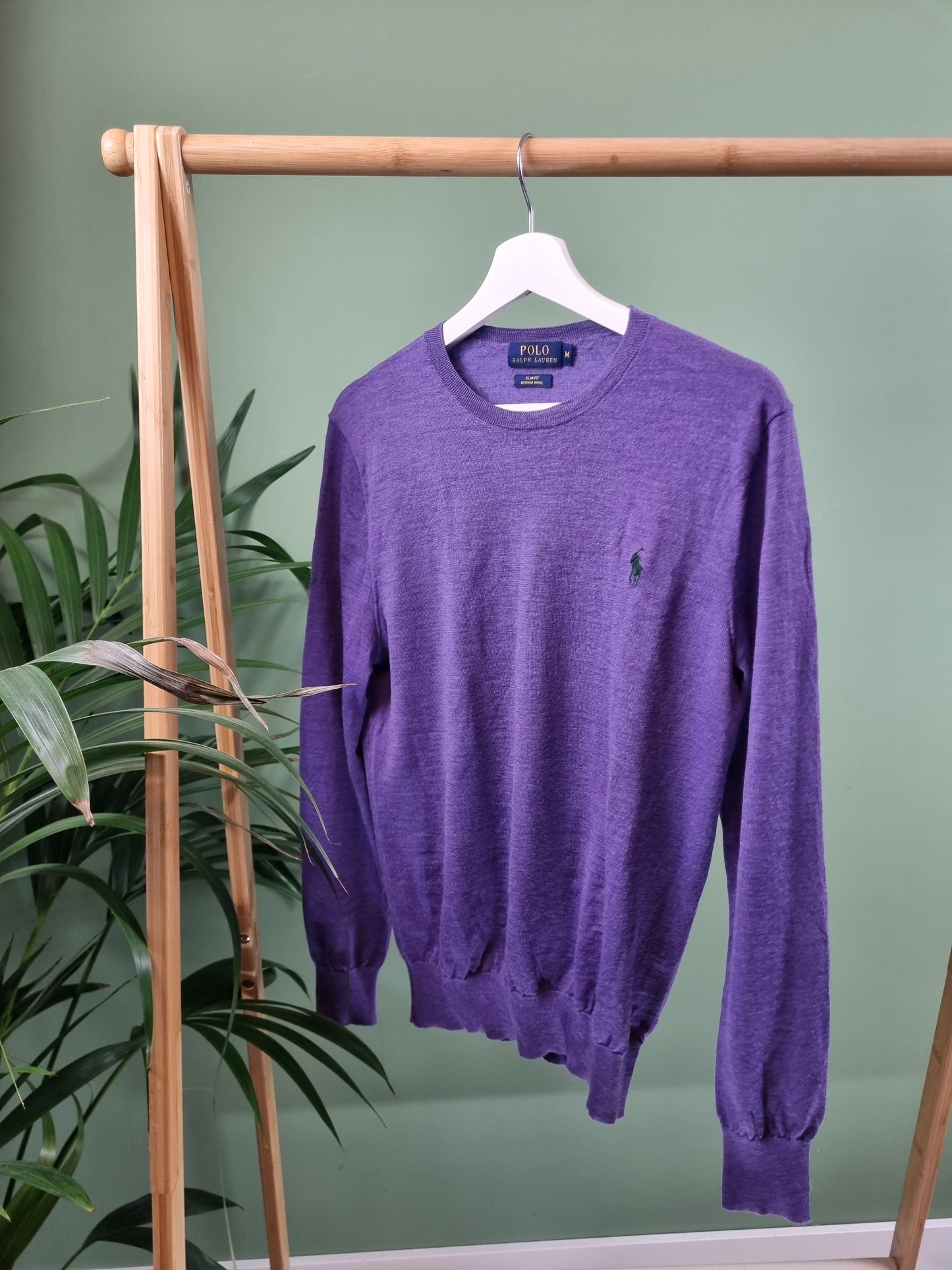 Ralph Lauren chest logo sweater trui maat M