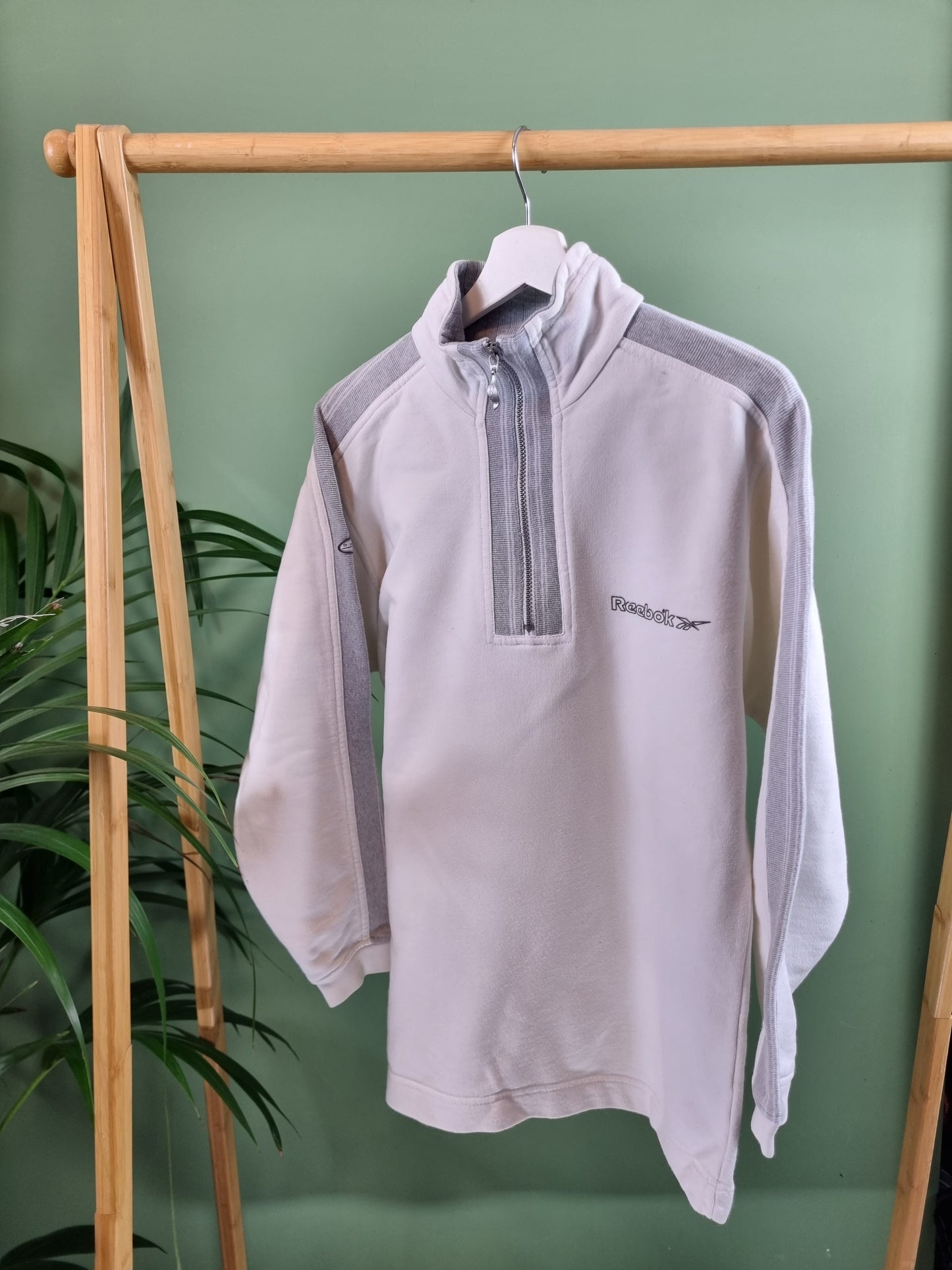 Reebok quarter zip sweater maat S