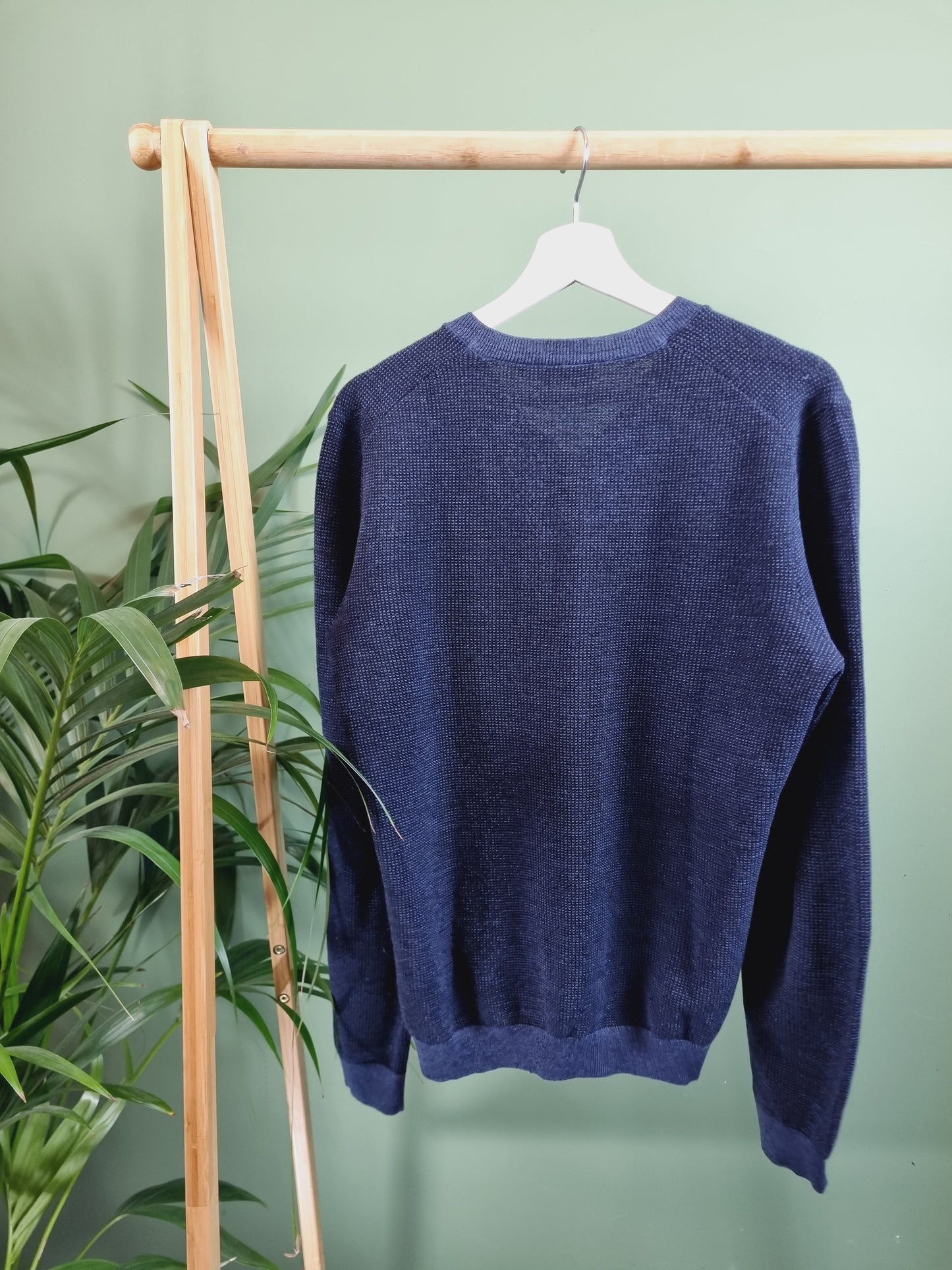 Hugo Boss V-Neck Trui Heren | Blauw | Maat S