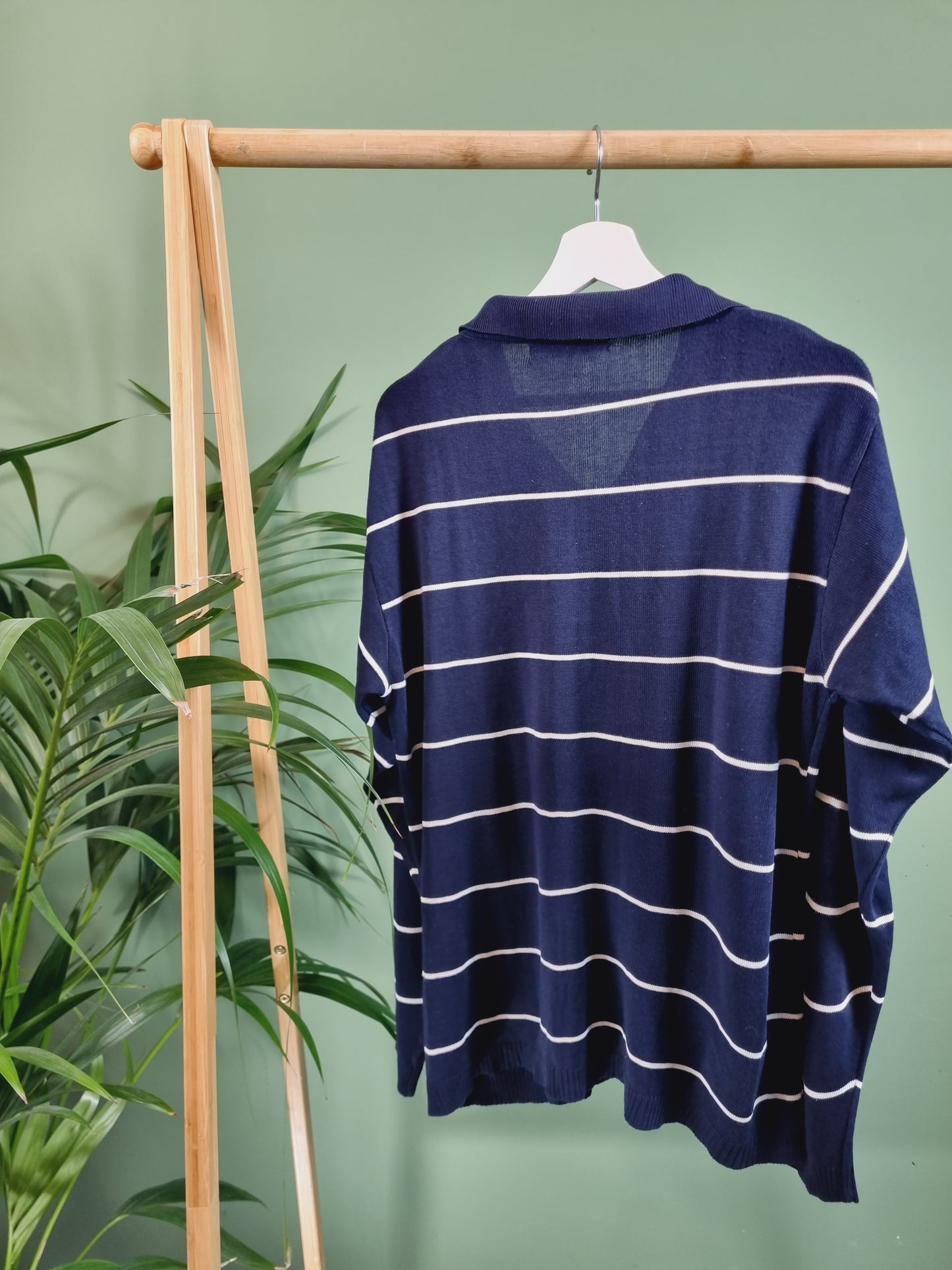 Tommy Hilfiger striped polokraag trui maat L