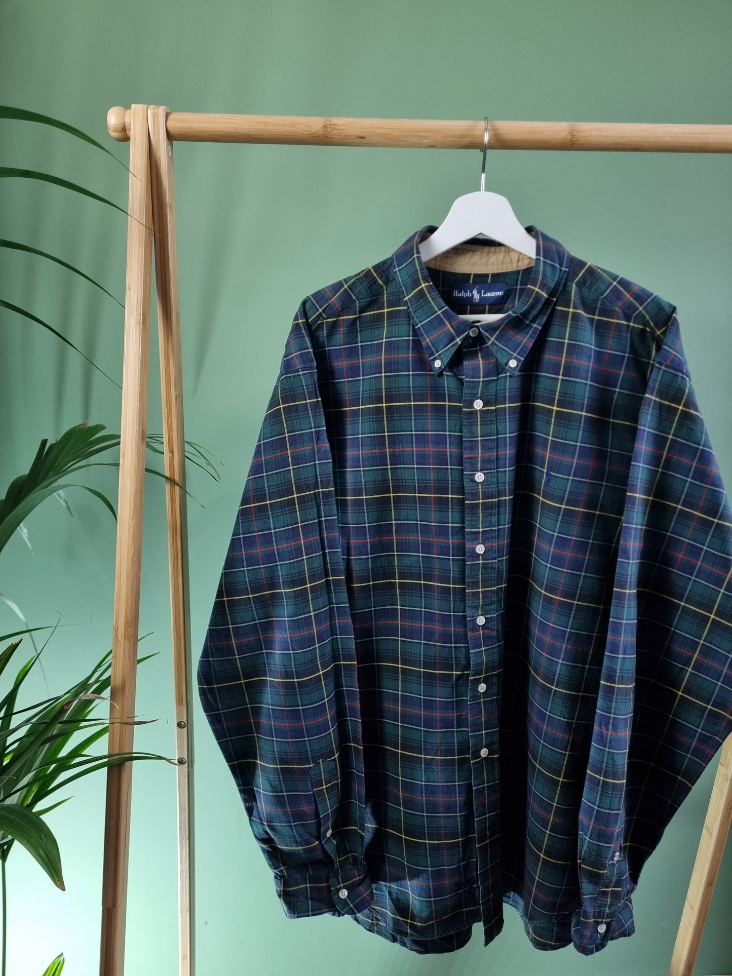 Ralph Lauren check print shirt maat XL