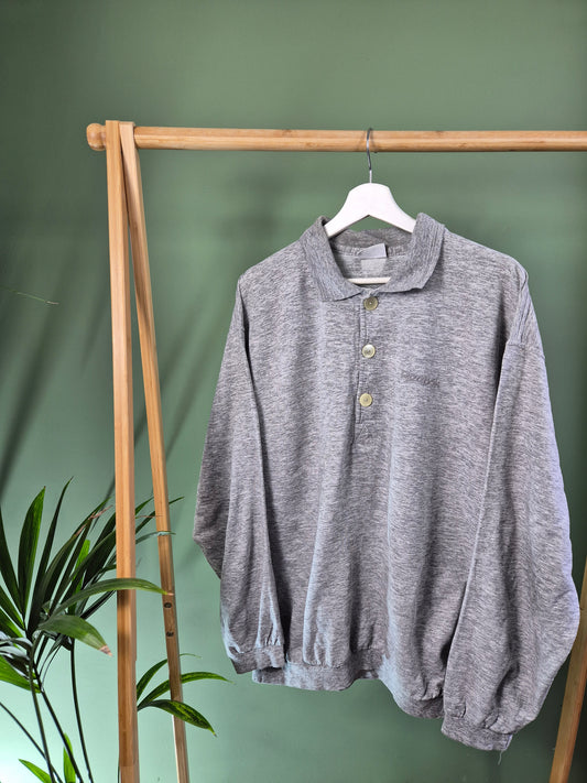 Reebok Polokraag Sweater Heren | Grijs | XL