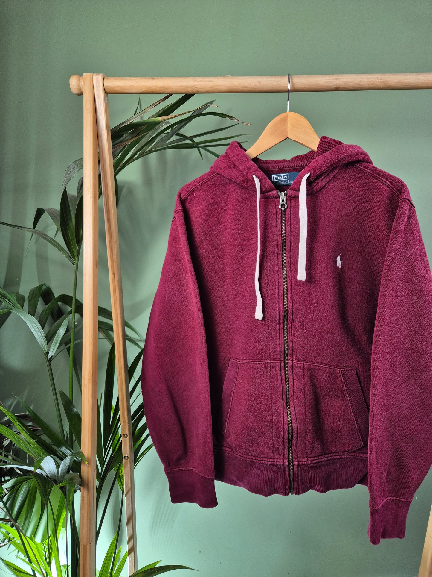 Ralph Lauren chest logo hoodie met rits maat L