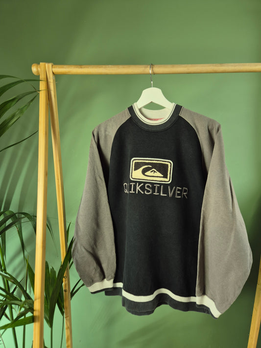 Quicksilver front logo sweater maat S