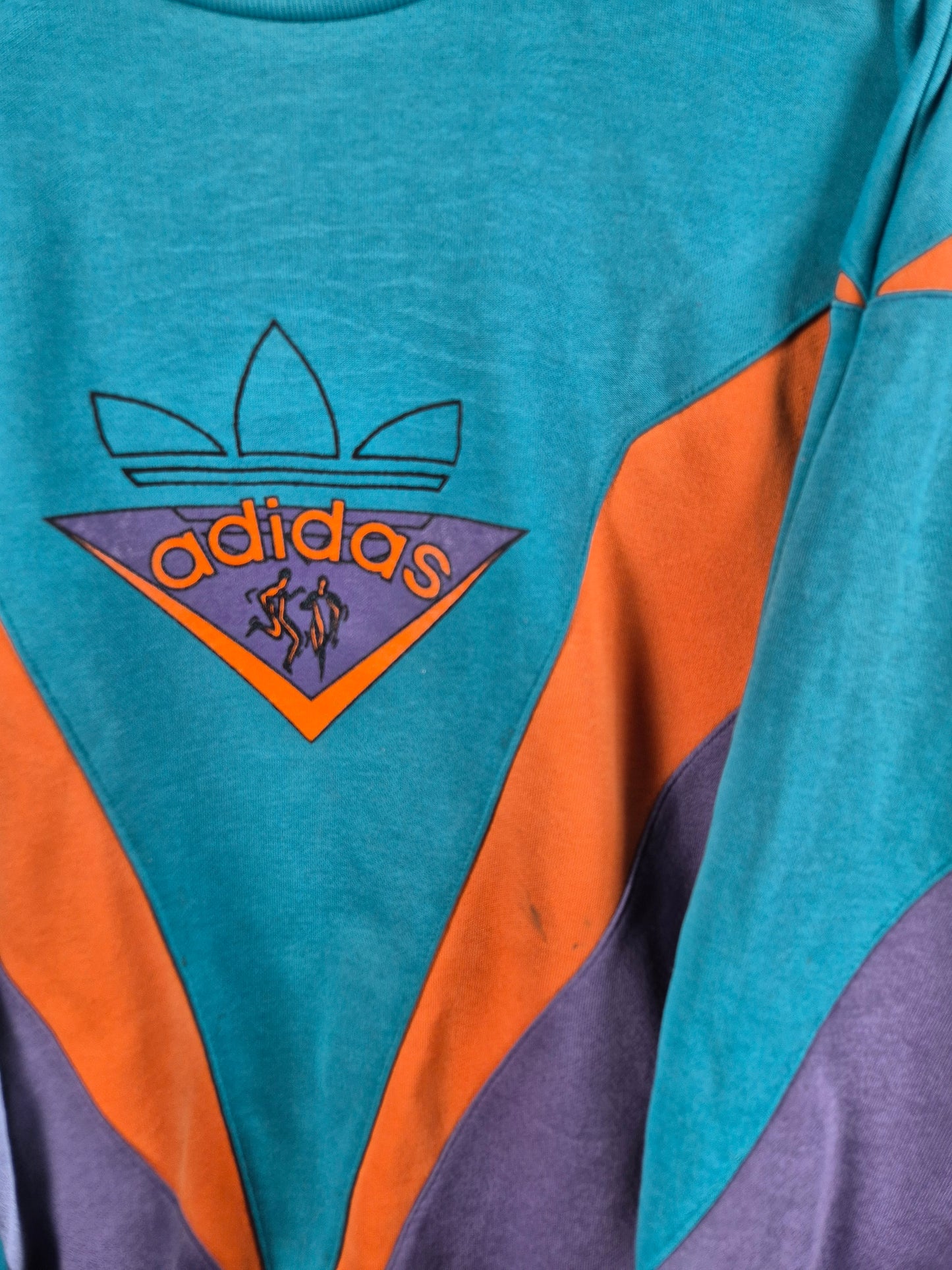 Adidas 80s front logo sweater maat L