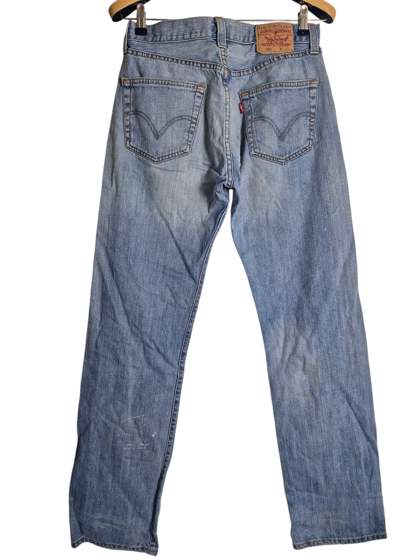 Levi's 501 Straight Jeans Heren | Blauw | W32 L34