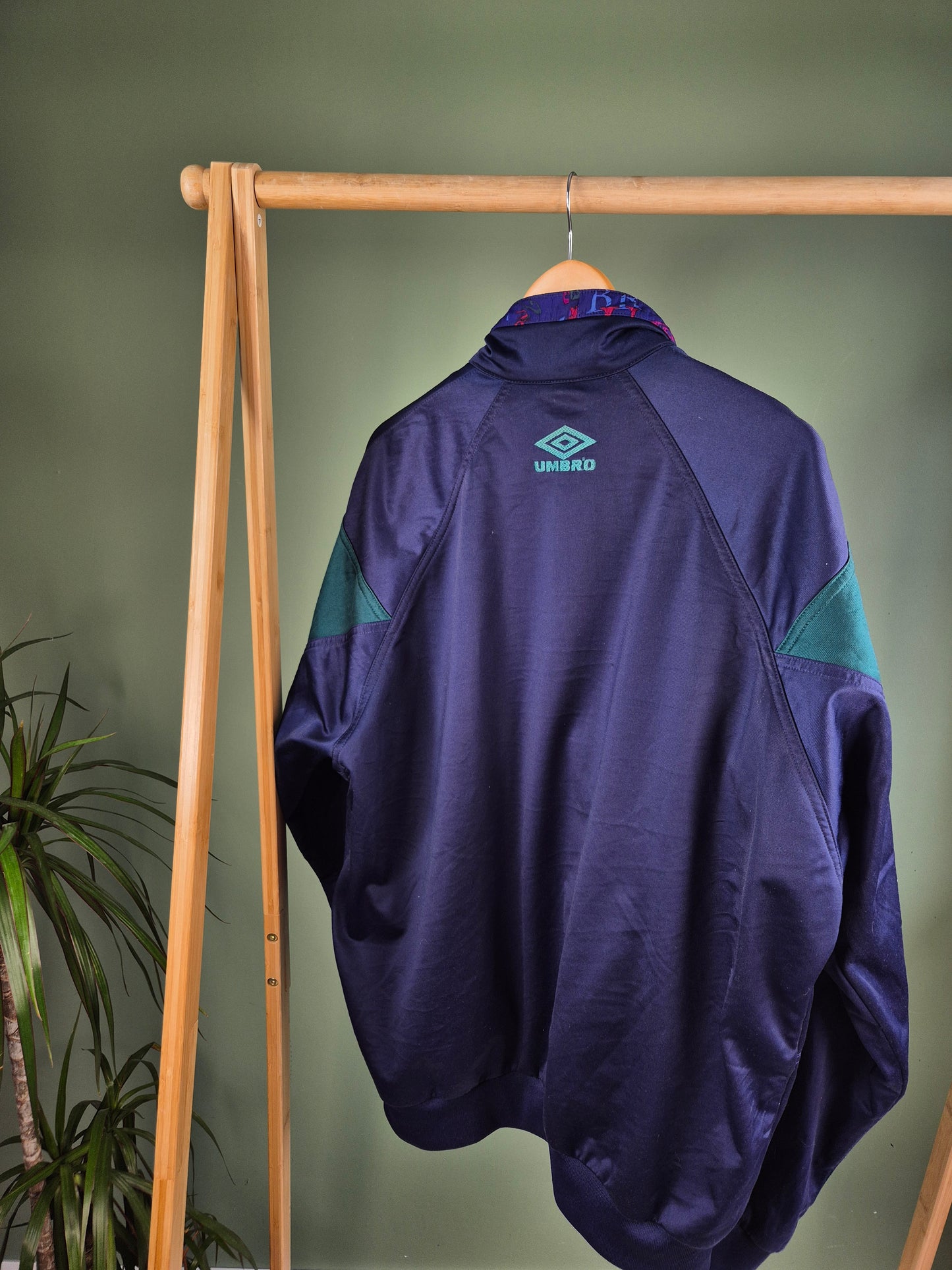 Umbro 90s Track Jacket Heren | Blauw | Maat XXL