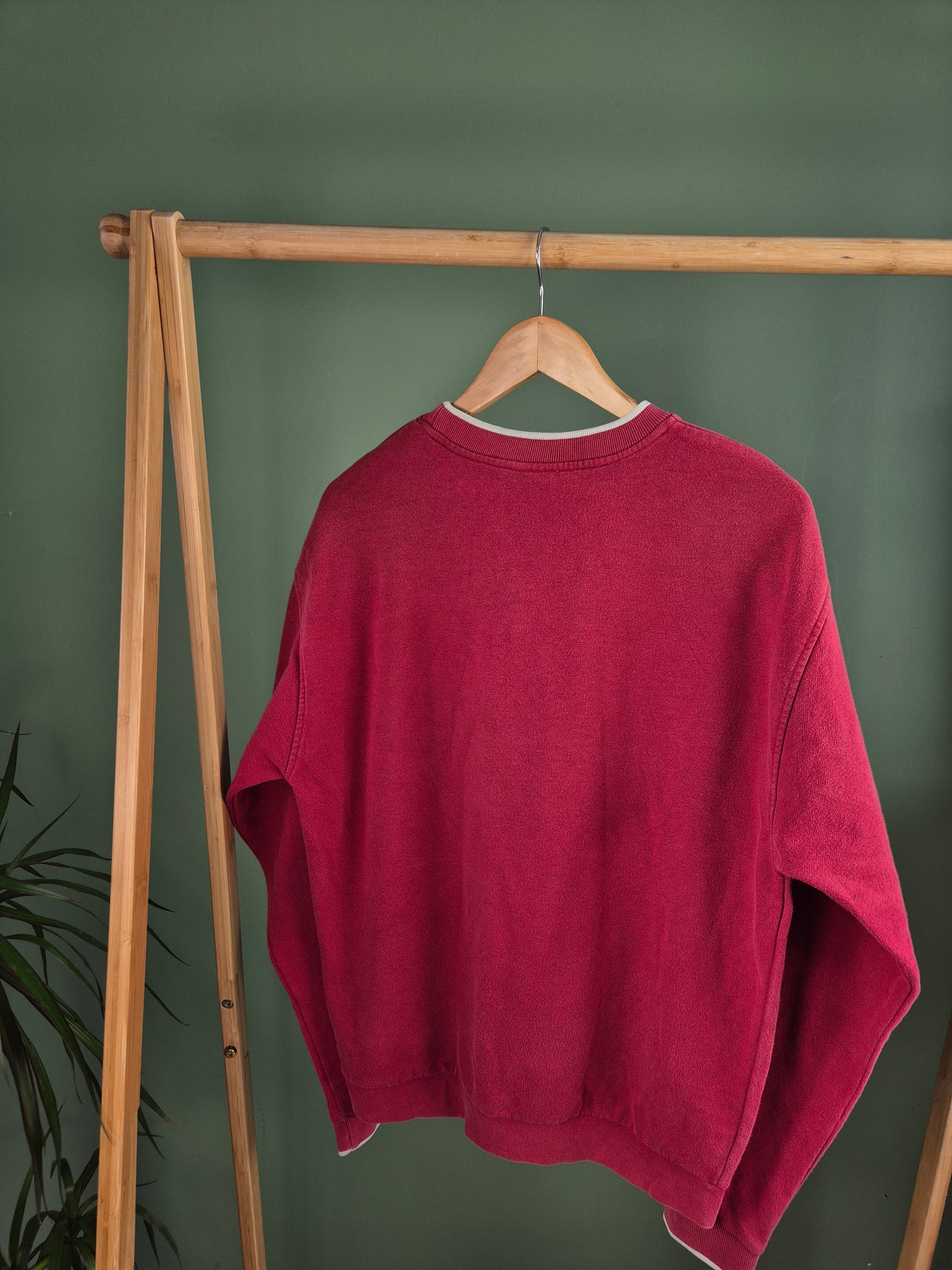 NIKE swoosh sweater L rood dames
