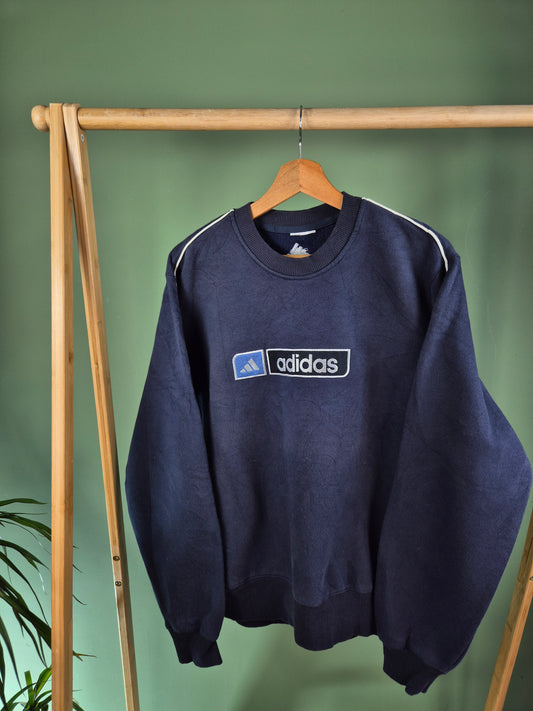Adidas Sweater Dames | Blauw | Maat M