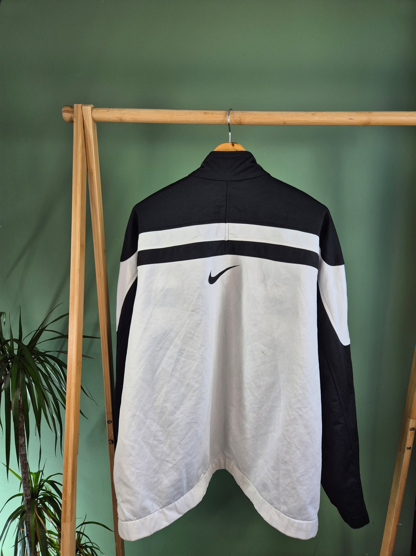 Nike 90s Chest Swoosh Jack Heren | Zwart | Maat L