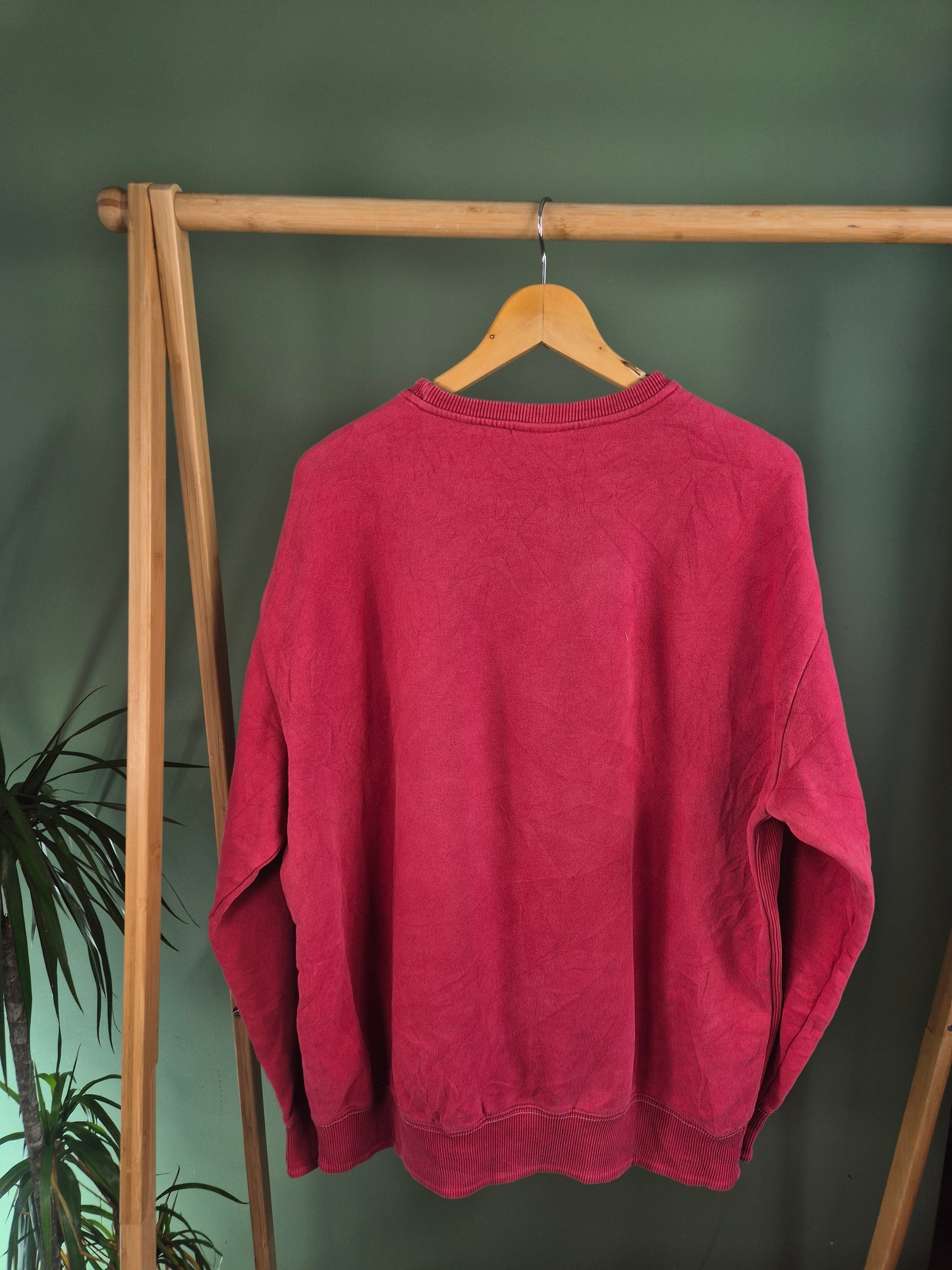 Reebok 90s Front Logo Sweater Heren | Rood | Maat XL