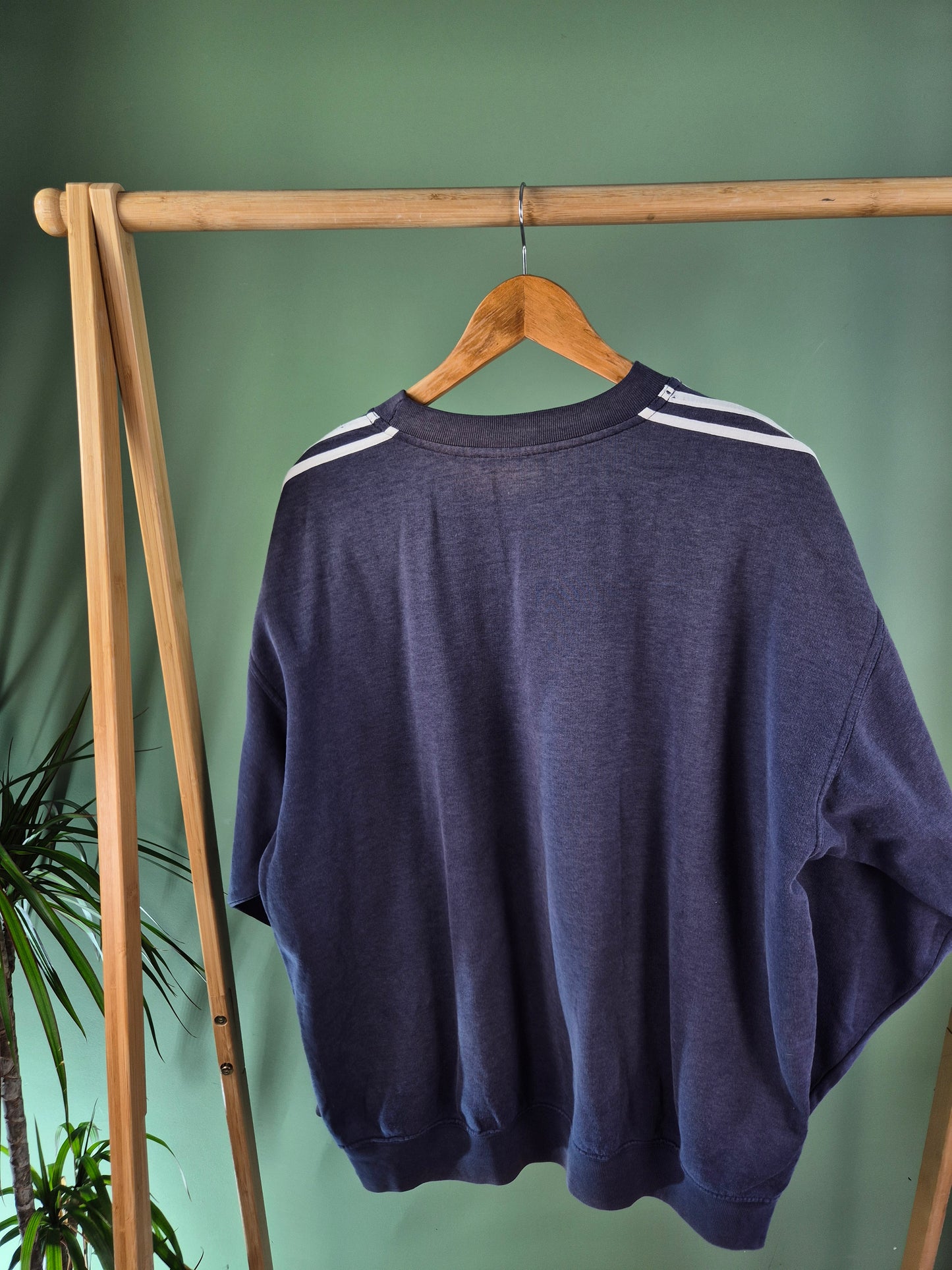 Adidas 80s 3-Stripes Sweater Heren | Blauw | Maat L