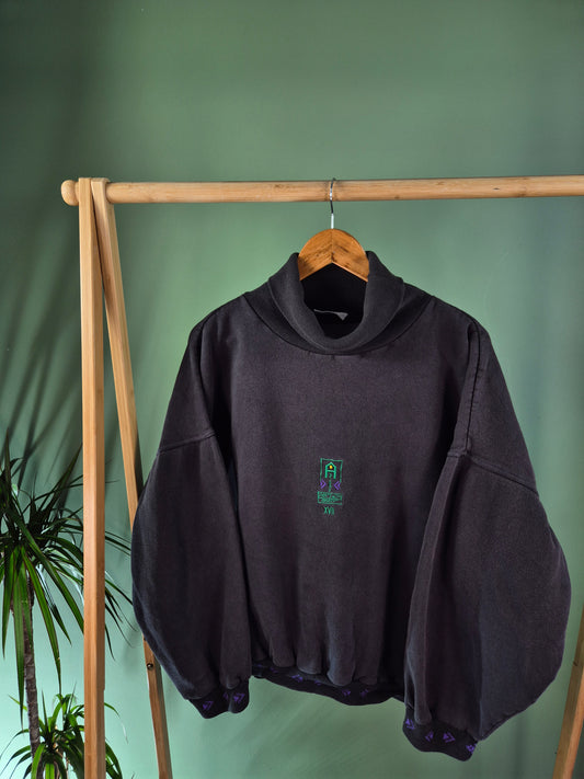 Adidas 80s Oversized Coltrui Dames | Zwart | Maat L
