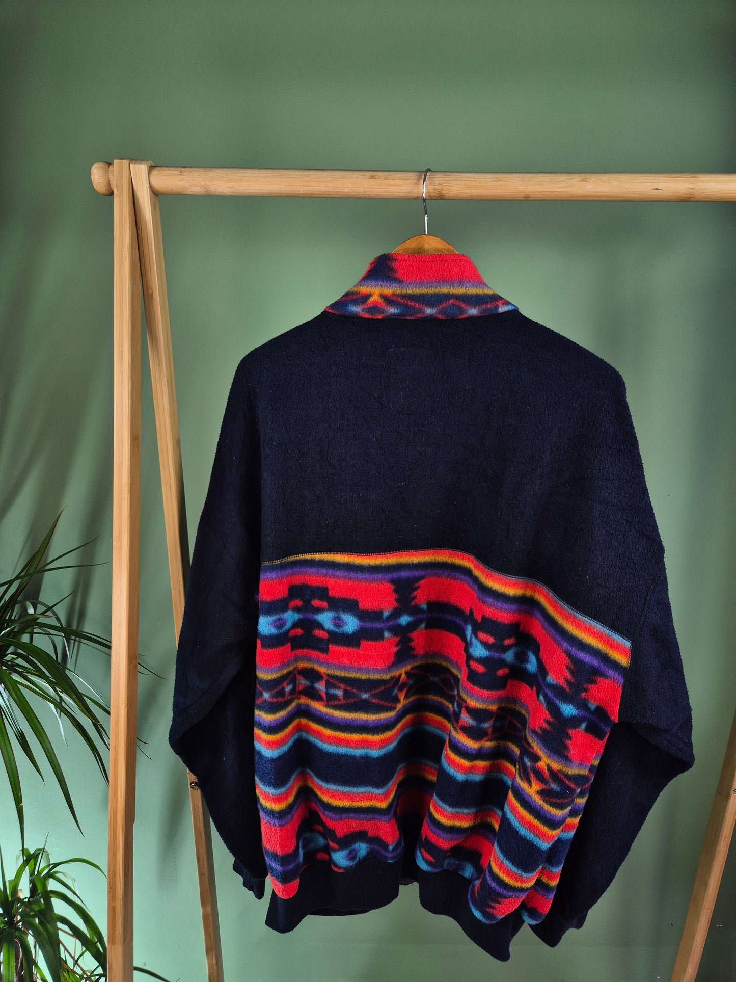 Crazy Fleece 90s Vest Heren | Blauw | Maat L