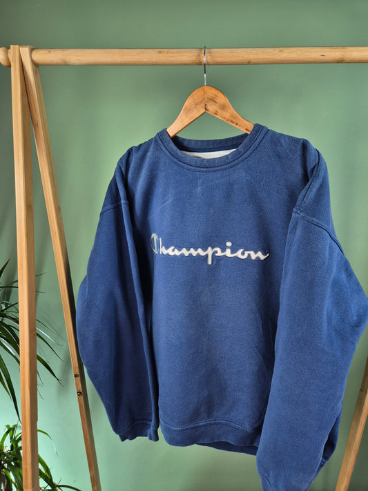 Champion USA Made Sweater Heren | Blauw | Maat XL