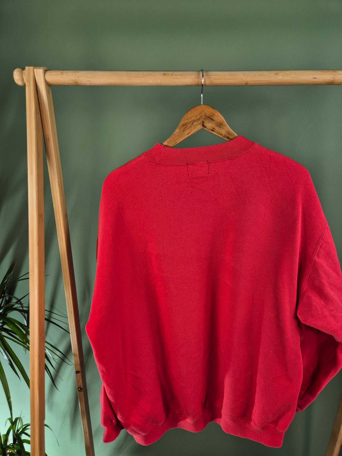 NafNaf 90s Heavy Weight Oversized Sweater Dames | Rood | Maat L