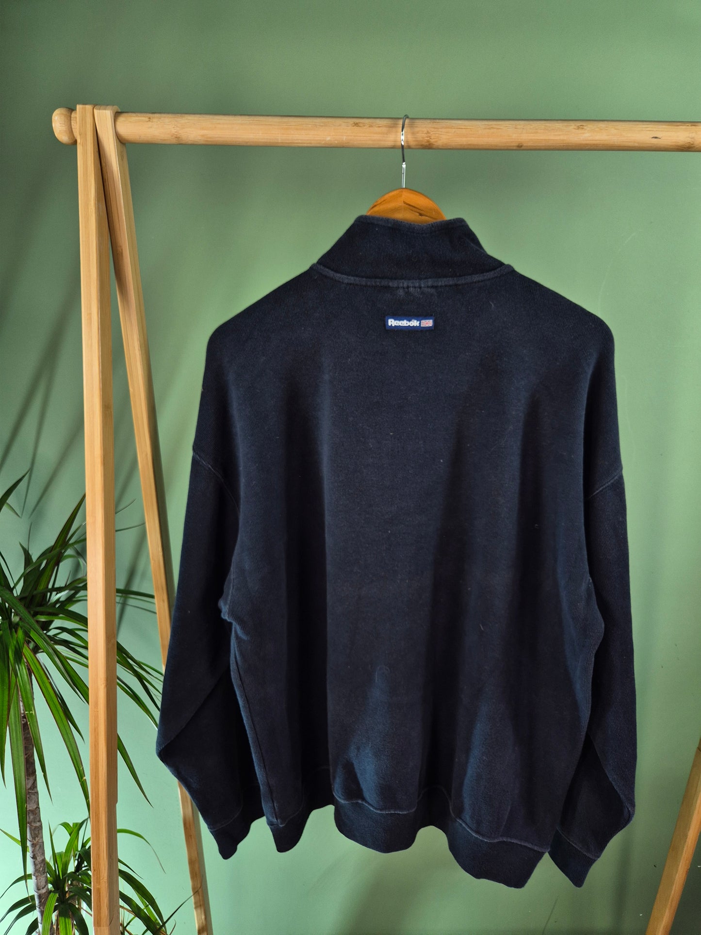Reebok 90s Quarter Zip Sweater Heren | Blauw | Maat XL