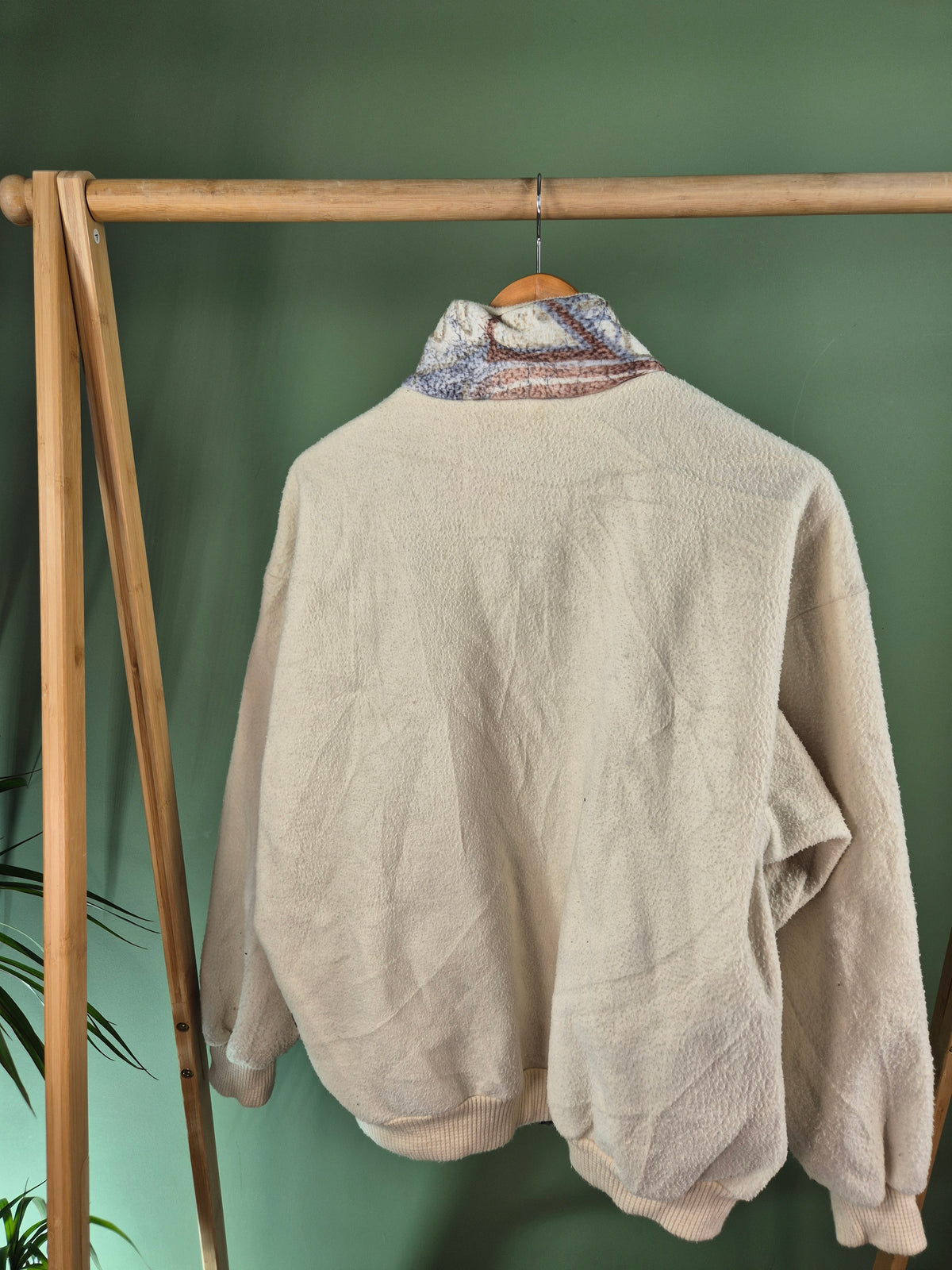 Crazy 90s Fleece Jack Dames | Creme | Maat M