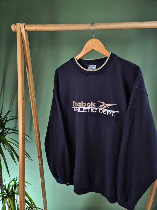 Reebok 90s Sweater Heren | Blauw | Maat XL