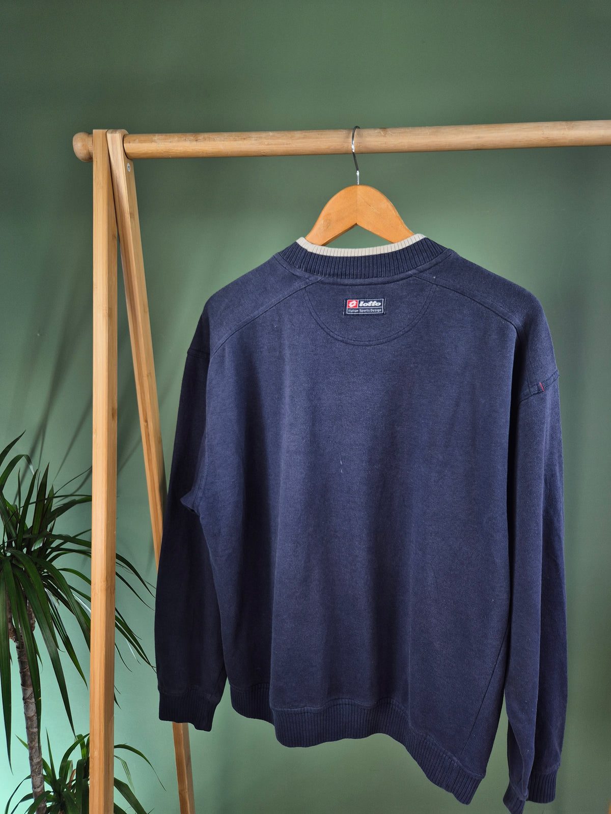 Lotto 90s Sweater Heren | Blauw | Maat L