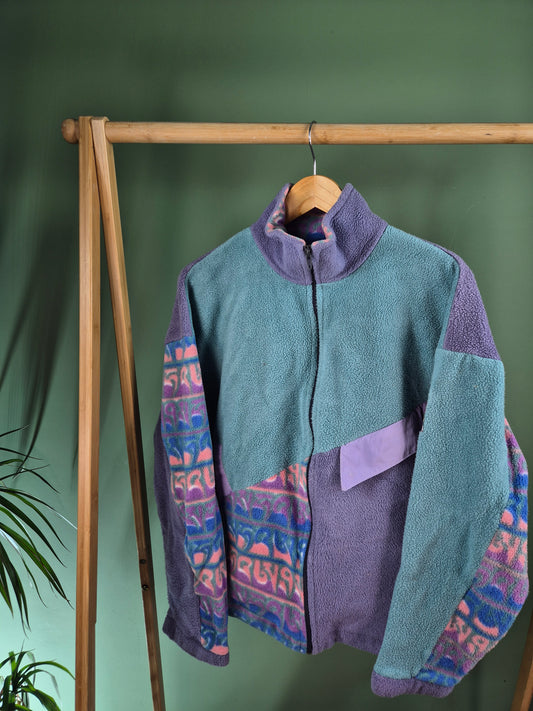 Crazy 90s Fleece Vest Dames | Lila | Maat S