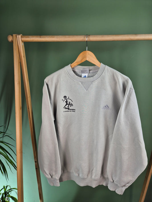 Adidas 90s Sweater Heren | Blauw | Maat M