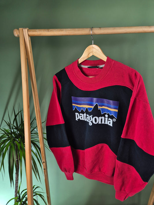 Patagonia Front Logo Rework Sweater Dames | Rood | Maat M