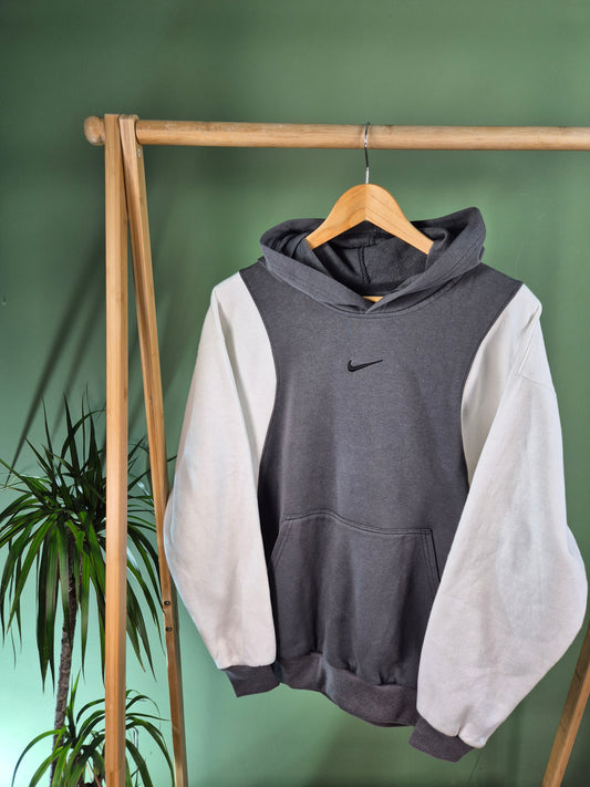 Nike Center Swoosh Rework Hoodie Heren | Wit | Maat L