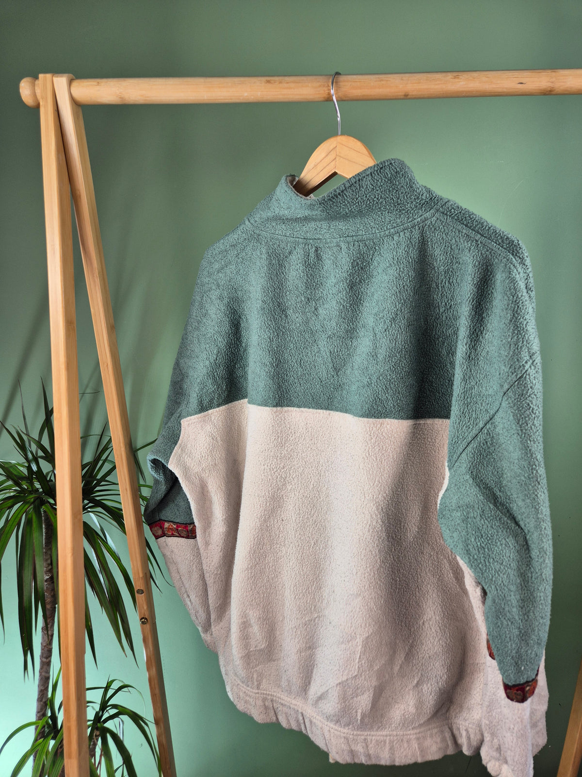 Crazy Fleece 90s Sweater Heren | Groen | Maat XL