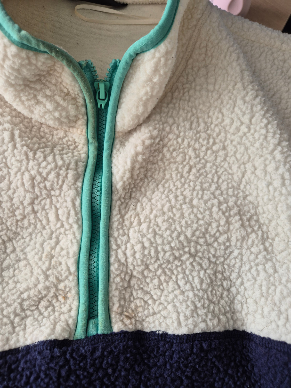 Crazy Fleece 90s Sweater Dames | Creme | Maat XXL