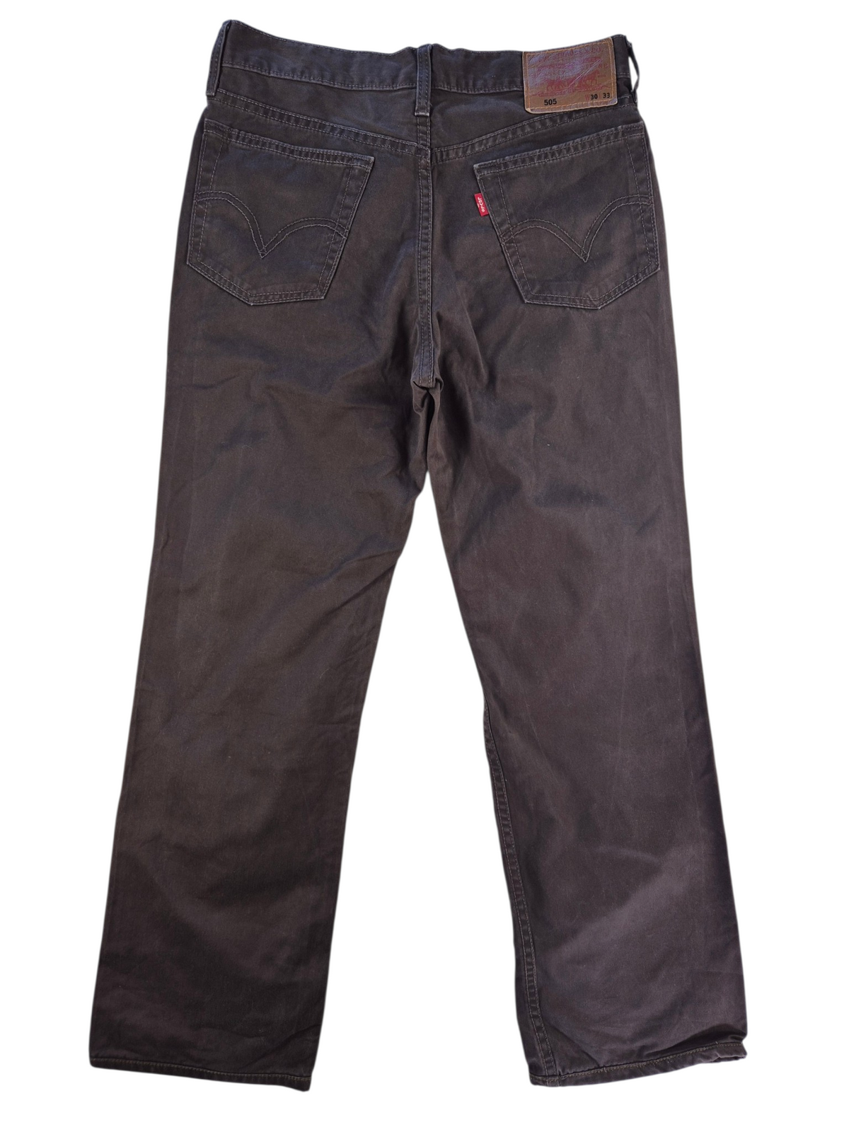 Levi's 505 Straight Jeans Heren | Bruin | Maat W30 L33